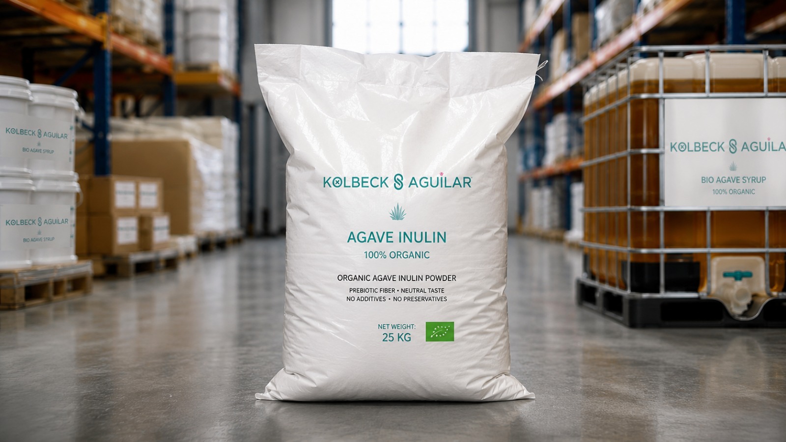 Inulina Orgánica de Agave Azul en saco de 25 kg