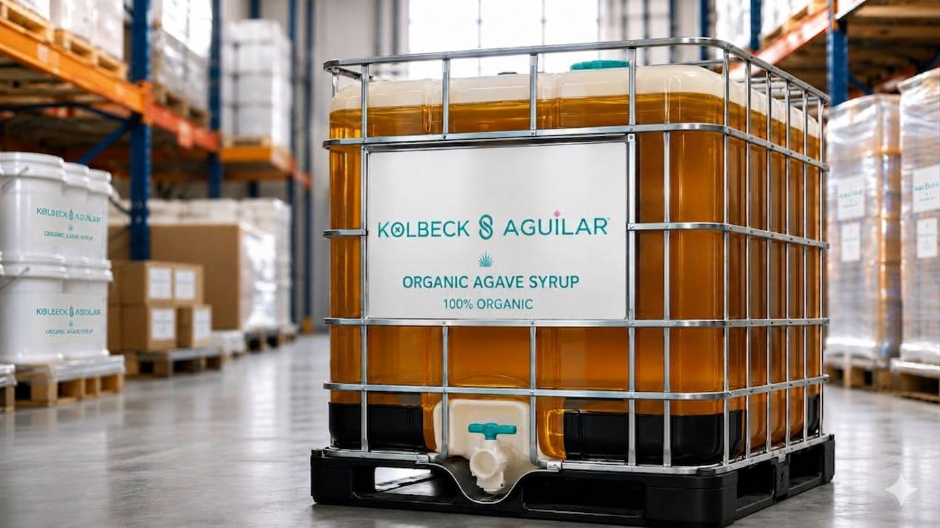 Jarabe Orgánico de Agave en contenedor IBC